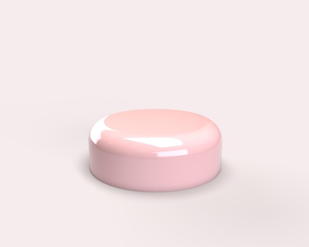 Różowy Etap Produktu 3d