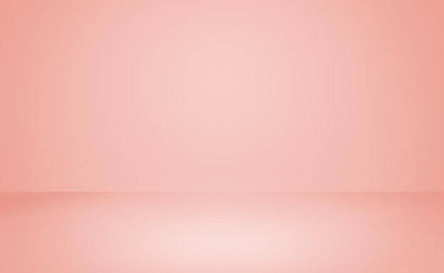 Różowy gradient studio ściany pokoju tło.
