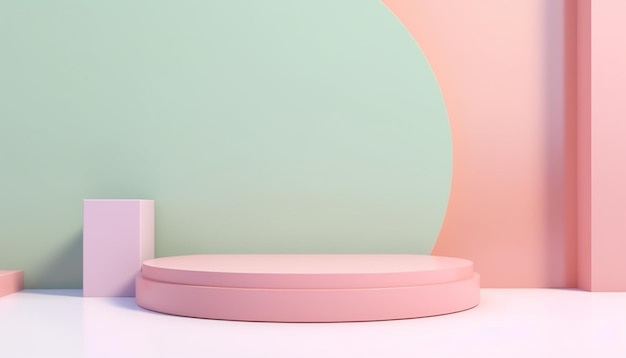 różowy i zielony okrągły obiekt siedzi na białym stole