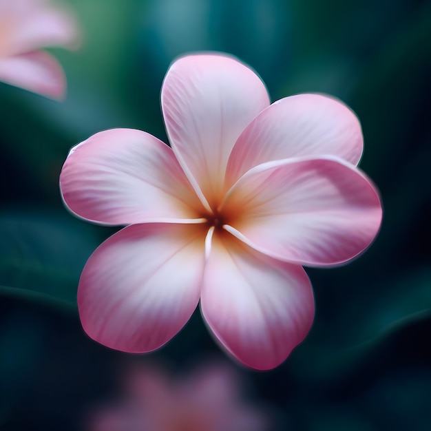 różowy kwiat plumeria Frangipani