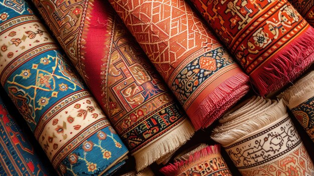 Rozwinięte dywanki modlitewne symbolizujące jedność w kulcie podczas Eid alAdha