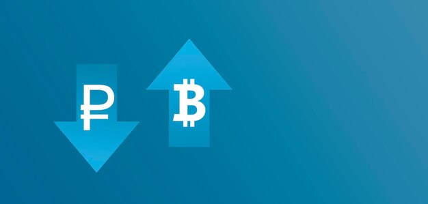 Rubel I Bitcoin W Strzałkach