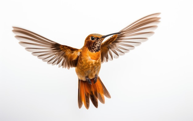 Zdjęcie rufous hummingbird vibrant aviator izolowany na przezroczystym tle png