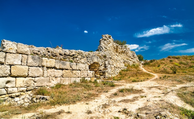 Ruiny Chersonezu, starożytnej greckiej kolonii w dzisiejszym Sewastopolu na Krymie
