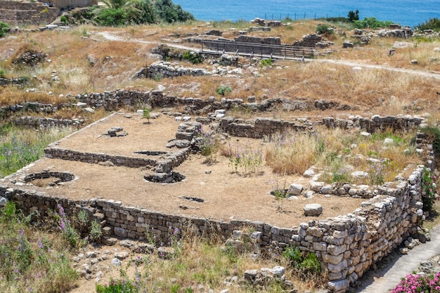 Ruiny fenickie byblos liban stary zamek wybrzeże śródziemnomorskie