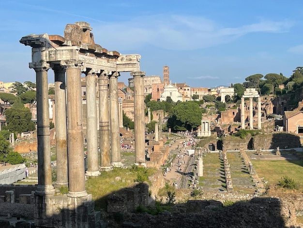 Ruiny Forum Romanum w Rzymie, Włochy