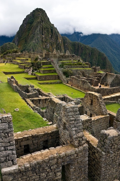 Ruiny Inków Machu Picchu w Peru w Ameryce Południowej