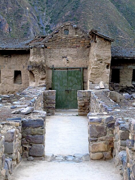 Ruiny Inków Ollantaytambo Urubamba Święta Dolina Peru Ameryka Południowa