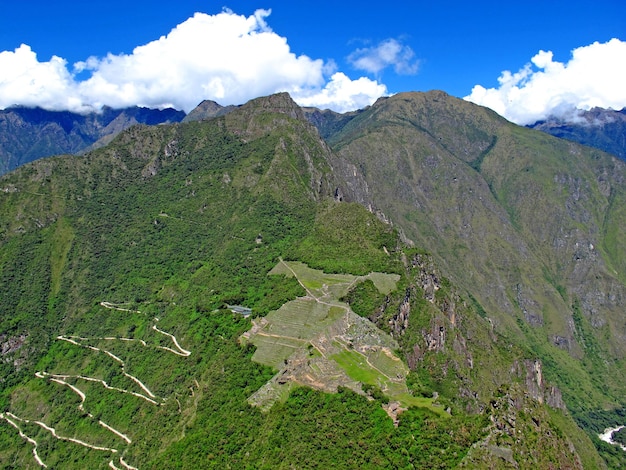 Ruiny Machu Picchu Imperium Inków W Andach Peru Ameryka Południowa