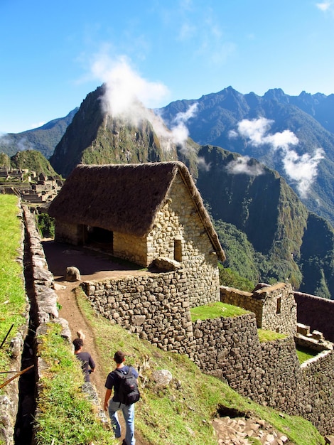 Ruiny Machu Picchu Imperium Inków w Andach Peru Ameryka Południowa