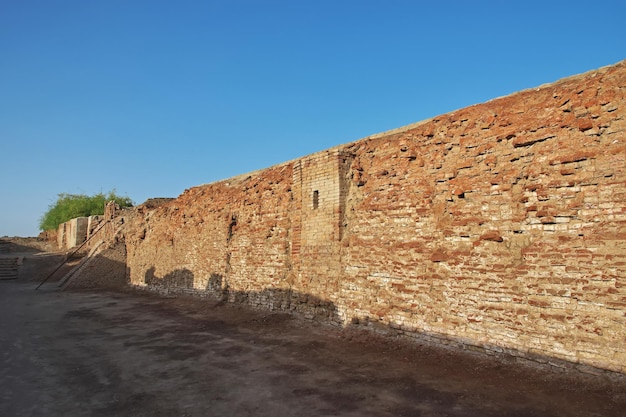 Ruiny Mohendżo Daro W Pobliżu Rzeki Indus W Dystrykcie Larkana Sindh Pakistan