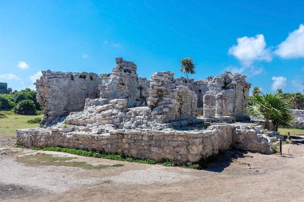 Ruiny starego miasta cancun w meksyku