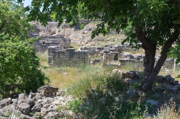 Ruiny starożytnego i średniowiecznego miasta Chersonese Tauride