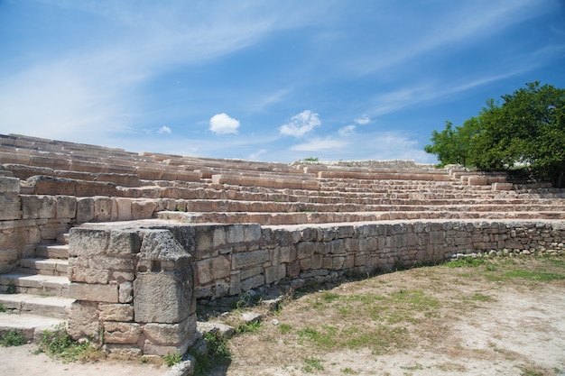 Ruiny starożytnego miasta Chersones w Sewastopolu na Krymie