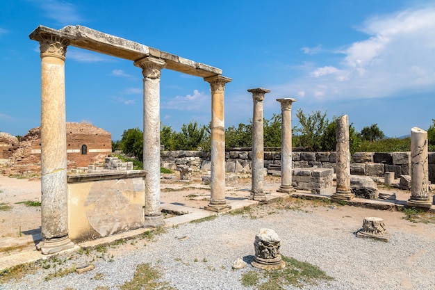 Ruiny Starożytnego Miasta Efez W Turcji