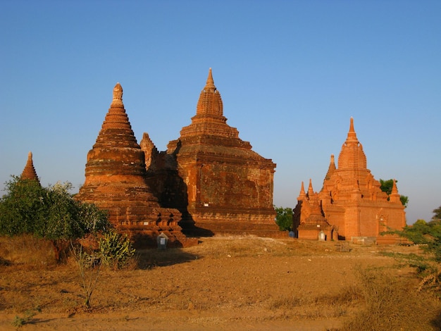 Ruiny Starożytnej Pagody Bagan Myanmar