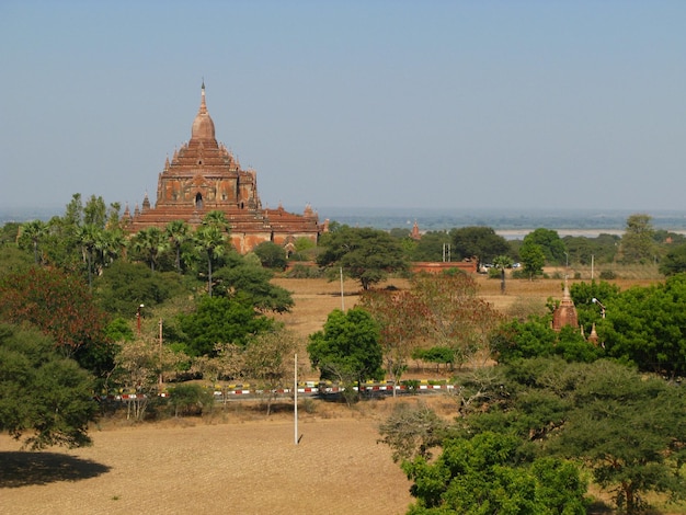 Ruiny starożytnej pagody Bagan Myanmar