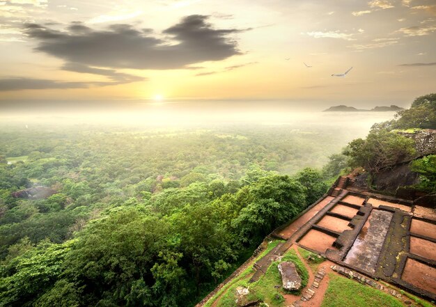 Ruiny Więzienia Na Sigiriya Na Sri Lance