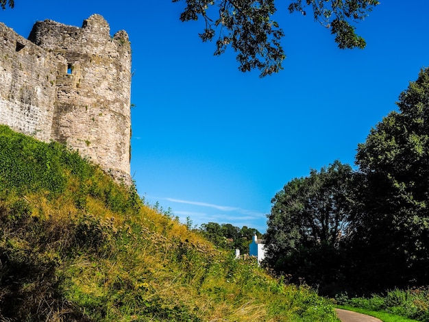 Ruiny zamku HDR Chepstow w Chepstow