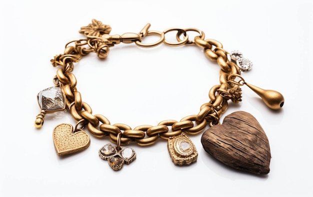 Zdjęcie rustic elegance bracelet na białym tle