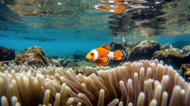 Ryba klauna z anemonem Generatywna sztuczna inteligencja