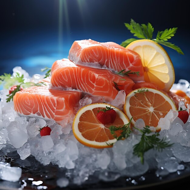 Ryby łosośne omega3 odżywcze sushi
