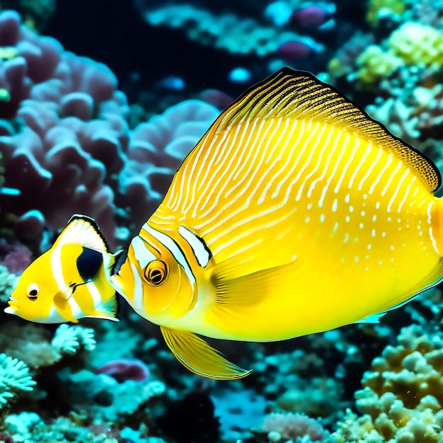 Zdjęcie ryby mandarynki zwierzęta morskie błazenki