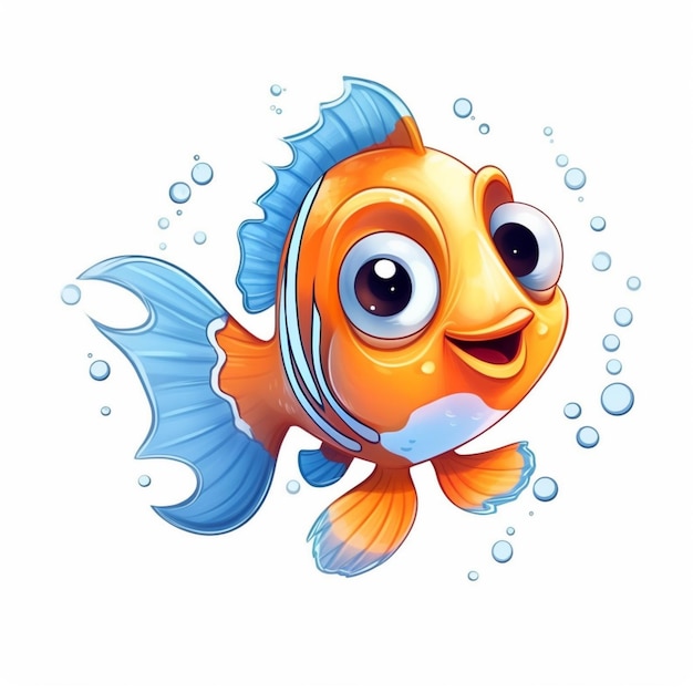 ryby z wielkimi oczami i niebieskimi płetwami pływające w wodzie