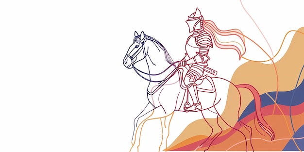 rycerka średniowieczna ilustracja tło pulpitu