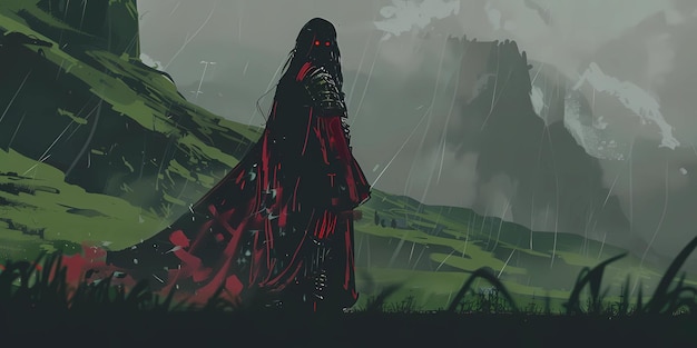 rycerka średniowieczna ilustracja tło pulpitu