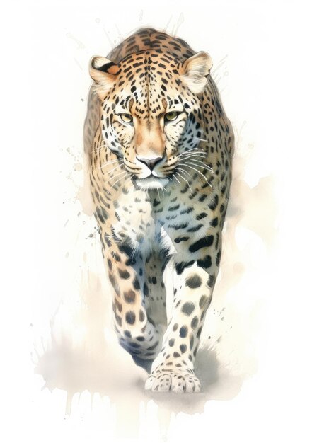 rysunek leoparda Generative Ai