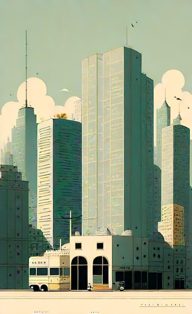 Rysunek miasta
