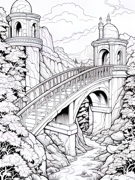rysunek mostu, na którym znajduje się most