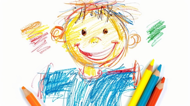 Zdjęcie rysunek ołówkiem z perspektywy childsa na postać historyczną lub wydarzenie generatywna sztuczna inteligencja