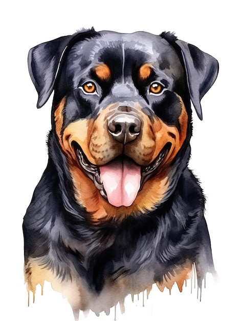 rysunek psa, który ma czarną i pomarańczową twarz