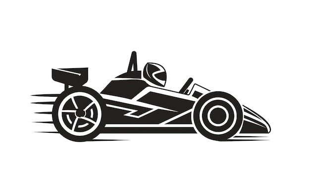 rysunek samochodu wyścigowego z numerem 3 na nim