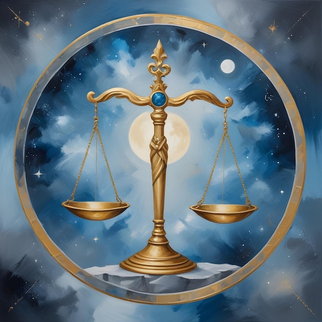 rysunek skali znaku zodiaku Libra