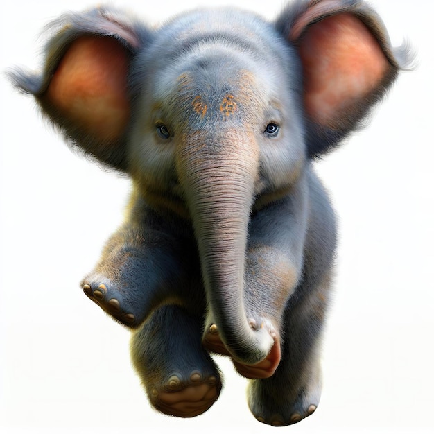 Rysunek słonia ze słowem słoń
