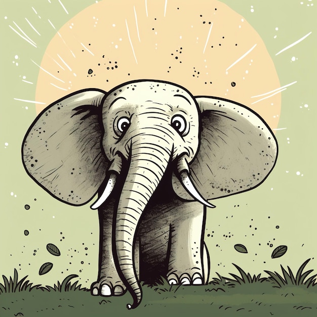 Rysunek słonia
