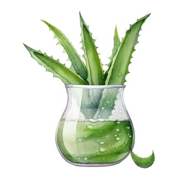 rysunek szklanego wazonu z zielonymi liśćmi i zielonym liściem.