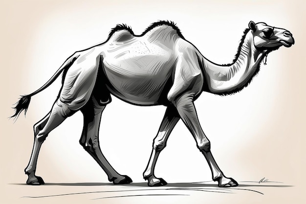 Zdjęcie rysunek wielbłąda