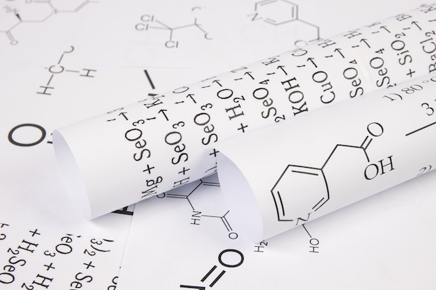 Rysunki Papierowe Wzorów Chemicznych Pierwiastków