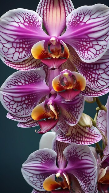 Rzadkie egzotyczne gatunki orchidei skomplikowane i delikatne płatki przypominające węże