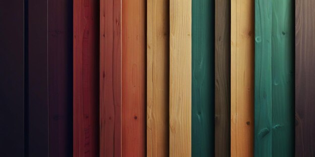 rzędek drewnianych półek z jednym, który mówi "kolor jest czerwony"