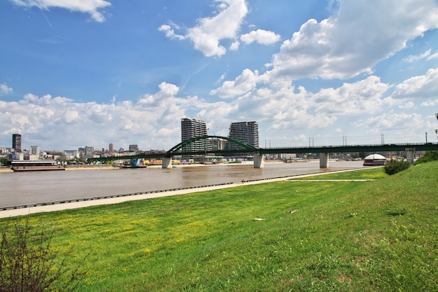 Rzeka Sava w Belgradzie, Serbia