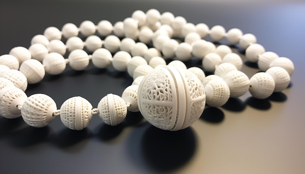 Rzemiosło 3D drukowane koraliki modlitewne, które muzułmanie