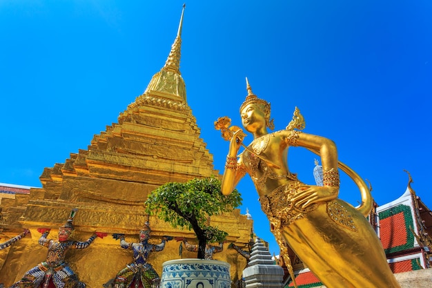 Rzeźba Buddy Wielki pałac nazywa się również Wat Phra Kaew Bangkok