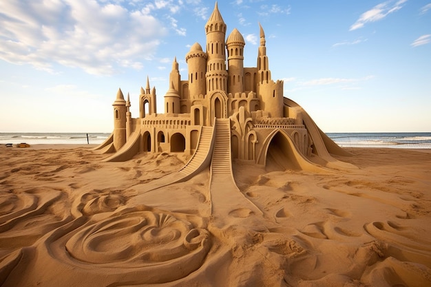 Rzeźby z piasku i artystyczne projekty zamków z piasku