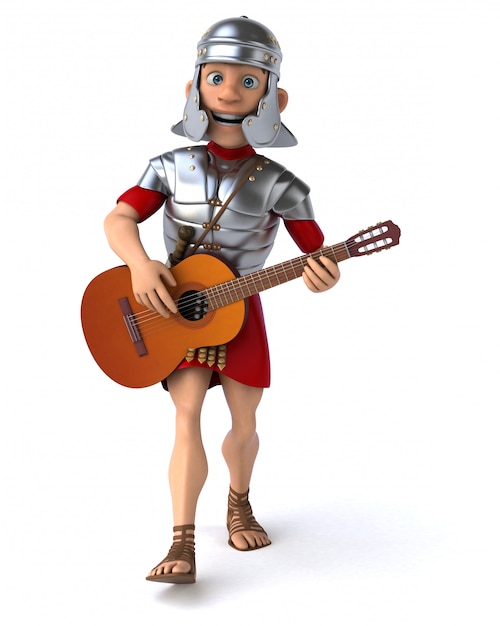 Rzymski żołnierz - 3D ilustracja