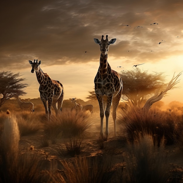 Safari Dreamscape Fotograficzne zdjęcie dzikiej przyrody z Safari
